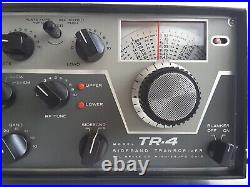 DRAKE TR-4 SIDEBAND TRANSCEIVER With NOISE BLANKER MIKE HAM RADIO
