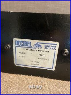 Decibel DB4076W-A Duplexer Bandpass Repeater 450-470 MHz