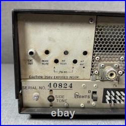 Drake TR-4C Vintage Ham Radio Receiver Untested No Cords