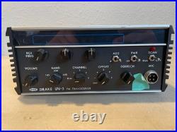 Drake UV-3 FM Transceiver Vintage Ham Radio VHF UHF Check Notes