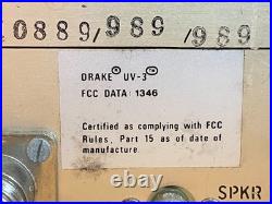 Drake UV-3 FM Transceiver Vintage Ham Radio VHF UHF Check Notes