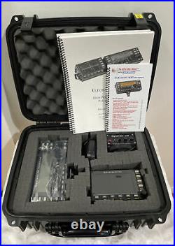 Elecraft KX3 Ham Radio Transceiver With Elecraft PX3 & Signalink On Safety box