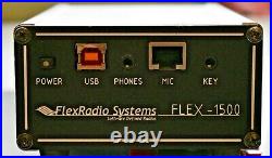Flex 1500 QRP SDR HF-6 Meters Ham Radio Transceiver with Software, Mic, Cables