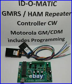 GMRS Repeater Controller, CW ID for Motorola GM CDM series radio, GM300, CDM1250