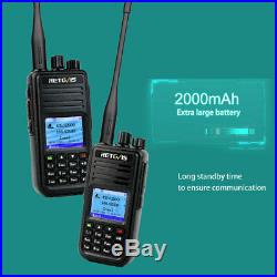 GPS Dual Band Funkgeräte Retevis RT3S UHF/VHF Walkie Talkie Digitale TDMA VOX