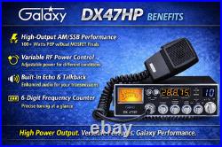 Galaxy DX47HP 10 Meter Ham Radio 100W High Power AM FM PA 7-Color LED NEW