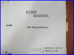 Galaxy GT 550 Ham Radio HF-Bands SSB/CW Transceiver withAC Power Supply GT550