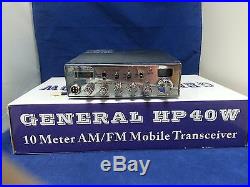 General HP40W 10 Meter Amateur Ham Mobile Radio AM FM Blue LED 100W Transceiver