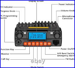 HAM-UV20 Mobile Radio 20 Watt Dual Band VHF UHF Mini Transceiver, Upgrade Versi