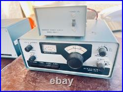 Heathkit HW-8 QRP CW Transceiver, power supply, speaker, and meter