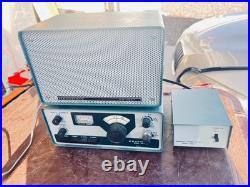 Heathkit HW-8 QRP CW Transceiver, power supply, speaker, and meter