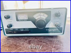 Heathkit HW-8 QRP CW Transceiver, power supply, speaker, and meter