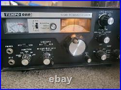 Henry Tempo One Vintage Ham Radio SBB Transceiver with Speaker Cable powers READ