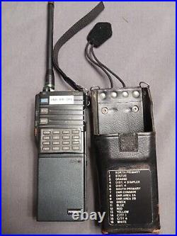 ICOM IC 2GAT VHF FM Transceiver with Battery and leather carrying case