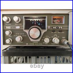 ICOM IC-71 Transceiver 50MHz All-transistor type 10W Ham Radio Power-Confirmed