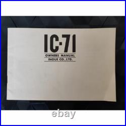 ICOM IC-71 Transceiver 50MHz All-transistor type 10W Ham Radio Power-Confirmed