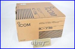 ICOM IC-736 HF/50MHz 100w All Mode Transceiver Amateur Ham Radio WithOriginal Box