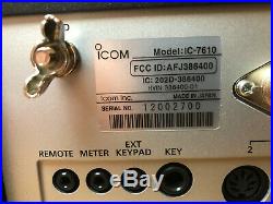 ICOM IC-7610 HF/50MHz 100 watt All Mode Transceiver