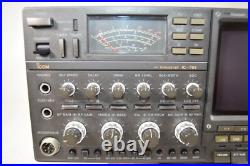 ICOM IC-781 HF Transceiver Ham Radio 100W SSB CW AM Tested Excellent