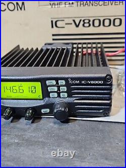 ICOM IC-V8000 VHF HAM TRANSCEIVER RADIO With Mic And Bracket