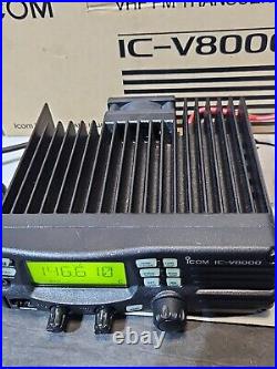 ICOM IC-V8000 VHF HAM TRANSCEIVER RADIO With Mic And Bracket