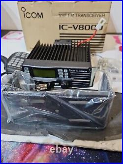ICOM IC-V8000 VHF HAM TRANSCEIVER RADIO With Mic And Bracket