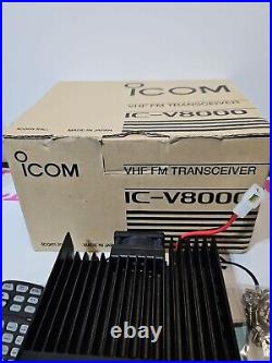 ICOM IC-V8000 VHF HAM TRANSCEIVER RADIO With Mic And Bracket