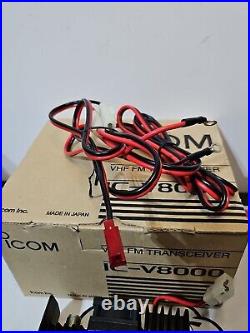 ICOM IC-V8000 VHF HAM TRANSCEIVER RADIO With Mic And Bracket