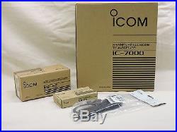 ICom IC-7000 HF/VHF/UHF All Mode Mobile Transceiver (COLOR Display)-NIB +More