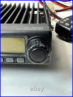 Icom IC-2100 2M Ham Radio Transceiver with HM-133S Mic & Power Cord