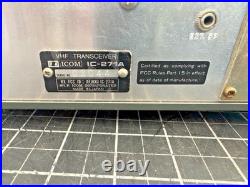 Icom IC-271A 144MHz VHF All Mode Ham Radio Transceiver HM-14 DTMF Mic Japan