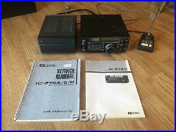 Icom IC-275H 2m 144MHz Transceiver + PS-55 Power Supply + SM-8 Desk Microphone