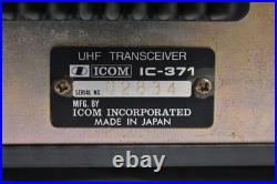 Icom IC-371 430Mhz All Mode Transceiver Amateur Ham Radio Untested For Parts