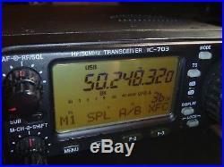 Icom IC 703 HF/50mhz All Mode QRP Transceiver Amateur Radio with extras