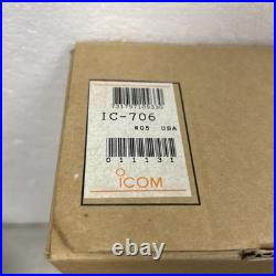 Icom IC-706 HF/50Mhz/144Mhz 100W All Mode Radio Transceiver Icom IC-706 HF/50Mhz/144Mhz 100W All Mode Radio Transceiver