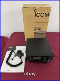 Icom IC-718 HF Transceiver with Optional DSP & Handle MARS MOD 30KHz to 30MHz