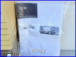 Icom IC-718 Ham Radio HF Transceiver Manual Original Box Excellent