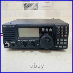 Icom IC-718 Ham Radio HF Transceiver With Mic with Cable Tested Works Icom IC-718 Ham Radio HF Transceiver With Mic with Cable Tested Works