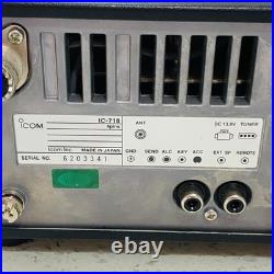 Icom IC-718 Ham Radio HF Transceiver With Mic with Cable Tested Works Icom IC-718 Ham Radio HF Transceiver With Mic with Cable Tested Works