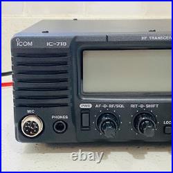 Icom IC-718 Ham Radio HF Transceiver With Mic with Cable Tested Works Icom IC-718 Ham Radio HF Transceiver With Mic with Cable Tested Works
