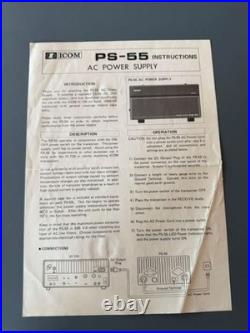 Icom IC-735 HF Ham Radio Transceiver withPS 55 Power Supply-Tested RX and TX