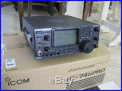 Icom IC-746PRO HF/6M/2M transceiver in MINT condition in box-VERY LATE MODEL