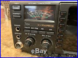 Icom IC-756PROII HF50MHz Transceiver in Excellent Condition with original box