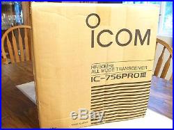 Icom IC-756 PROIII HF+6M Transceiver