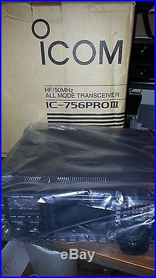 Icom IC 756 PROIII Radio Transceiver NIB New in box late serial number