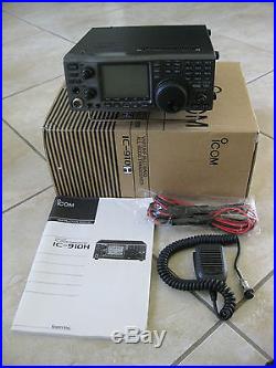 Icom IC-910H VHF/UHF High Power transceiver in Excellent shape in box withCR-293