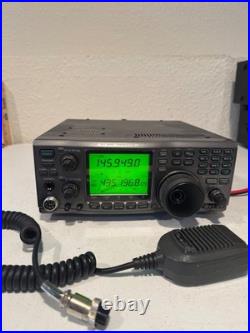 Icom IC-910 UHF VHF ALL MODE AM FM FMN SSB CW SATELLITE With Microphone