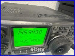 Icom IC-910 UHF VHF ALL MODE AM FM FMN SSB CW SATELLITE With Microphone