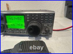 Icom IC-910 UHF VHF ALL MODE AM FM FMN SSB CW SATELLITE With Microphone