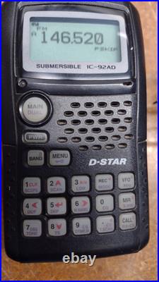 Icom IC-92AD Dual Band D-Star 2m\440 Handheld Transceiver w\ Charger Diamond Ant